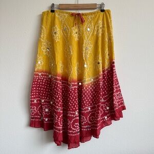 Vtg Cute Options Sequin Midi Skirt